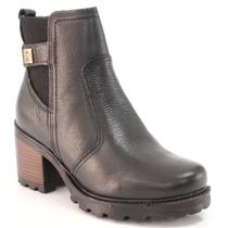 Bota Cano Curto Pegada Couro