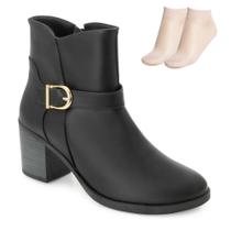 Bota Cano Curto Quiz e Meia QZ25-69198 Bota Cano Curto Quiz e Meia QZ25-69198