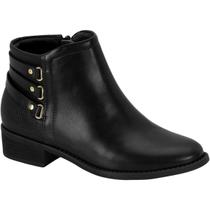 Bota Cano Curto Salto Bloco Conforto Tendência 7057.218 Modare