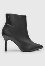 Bota Cano Curto Salto Fino Bico Fino Via Uno 156058