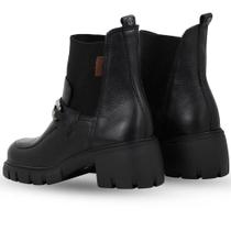 Bota cano curto salto médio feminino bottero couro Bota cano curto salto médio feminino bottero couro