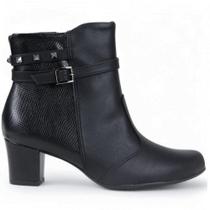 Bota Cano Curto Salto Medio Piccadilly 110180 Feminino