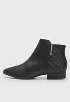Bota cano curto sem salto via uno 217050sfacv Bota cano curto sem salto via uno 217050sfacv