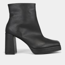 Bota Cano Curto Shoestock Meia Pata Salto Alto Feminina