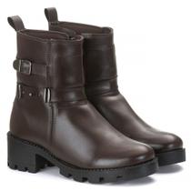 Bota Cano Curto Sola Tratorada Feminina Ziper Estilo Conforto Mulher Fashion Bota Cano Curto Sola Tratorada Feminina Ziper Estilo Conforto Mulher Fashion
