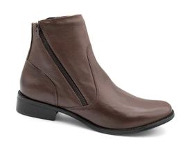 Bota Cano Curto Via Paula 4096 Couro Bota Cano Curto Via Paula 4096 Couro