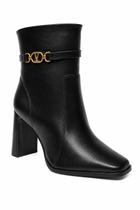 Bota Cano Curto Vizzano Preta Elegância Urbana - Bota Cano Curto Vizzano Preta Elegância Urbana -