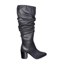 Bota Cano Longo Couro Engomado Feminina Bottero Preta Bota Cano Longo Couro Engomado Feminina Bottero Preta