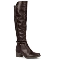 Bota Cano Longo Mississipi J0333 Feminina - Café Bota Cano Longo Mississipi J0333 Feminina - Café