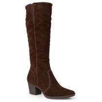 Bota Cano Longo Mississipi J1203 Feminina - Cafe