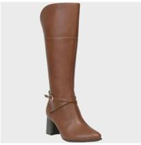 Bota Cano Longo Ramarim Pinhão Salto Bloco