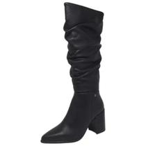 Bota Cano Longo Slouch Elegante Feminina Bottero - Preto Bota Cano Longo Slouch Elegante Feminina Bottero - Preto