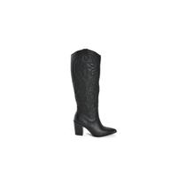 Bota Cano Longo Western Bordada Via Marte 022525 Cor:PretoTamanho:37 Bota Cano Longo Western Bordada Via Marte 022525 Cor:PretoTamanho:37
