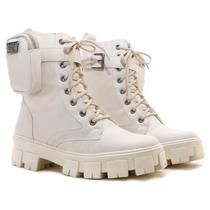 Bota Cano Medio, Brenda - Off White