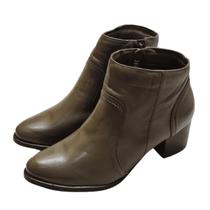 Bota Cano Médio Casual Couro de Carneiro Grafite Bota Cano Médio Casual Couro de Carneiro Grafite