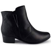 Bota Cano Médio Comfortflex Feminina Salto Baixo Bloco 2386302