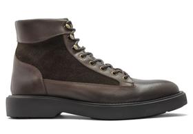 Bota Cano Médio Couro Marrom Lace To Toe - Barcelona Design