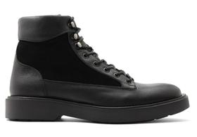 Bota Cano Médio Couro Preto com Solado de EVA - Barcelona Design