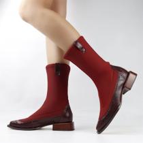 Bota Cano Médio Lycra Bota Cano Médio Lycra