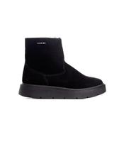 Bota Cano Médio Quiz Forrada Pelinho Preto