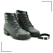 Bota Cano Médio Salto Baixo FootFlex Confortável