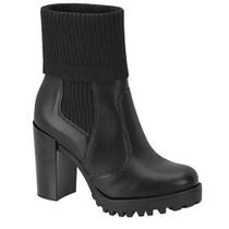 Bota Cano Médio Tipo Meia Feminina Moleca 5325118 Bota Cano Médio Tipo Meia Feminina Moleca 5325118