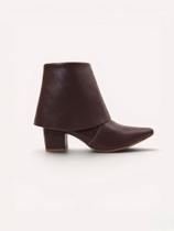 Bota Capa Couro Cano Médio Marrom