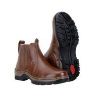 Bota Capelli Country Couro Masculina Botina Conforto