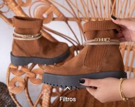 Bota caramelo 3 opções de uso Bota caramelo 3 opções de uso