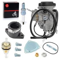 Bota Carburador Carb & Adtake Manifold para Yamaha Grizzly Kodiak Wolverine 400 450 2000-2014