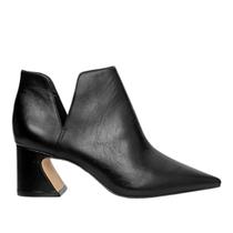Bota Carrano Feminina Salto Wave Preto Couro