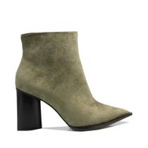 Bota Carrano Salto Bloco Bico Fino cano curto