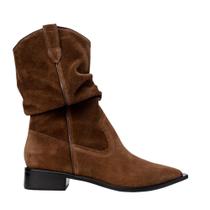 Bota Carrano Western Slouchy Couro Suede Marrom