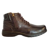 Bota Casual Anatomic Gel super confortável Couro 7965 Bota Casual Anatomic Gel super confortável Couro 7965