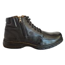 Bota Casual Anatomic Gel super confortável Couro 7965 Bota Casual Anatomic Gel super confortável Couro 7965