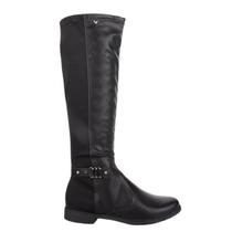 Bota Casual Cano Alto Fivela Feminino Mississipi MA701 Preto