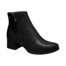Bota Casual Cano Curto Zipper Lateral Salto Bloco Feminina Dakota Preto 36 Bota Casual Cano Curto Zipper Lateral Salto Bloco Feminina Dakota Preto 36