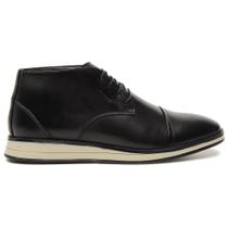 Bota Casual Couro Masculina Cano Curto Cadarço Solado Estilo Manutt