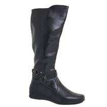 Bota Casual Feminina 71146 Com Cano Longo Preto Mooncity
