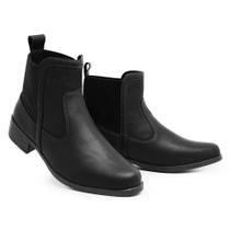 Bota Casual Feminina Chelsea Cano Baixo Solado Com Salto Baixo Anti-Derrapante Confortável e Leve Bota Casual Feminina Chelsea Cano Baixo Solado Com Salto Baixo Anti-Derrapante Confortável e Leve