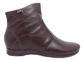 Bota casual feminina comfortflex bico redondo outono 2023