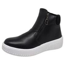 Bota Casual Feminina Felpuda Conforto Flatform Beira Rio