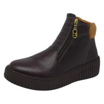 Bota Casual Feminina Felpuda Conforto Flatform Beira Rio