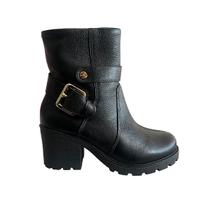 Bota Casual Feminina Quiz Cano Curto e Salto Bloco Original 68-2380 Bota Casual Feminina Quiz Cano Curto e Salto Bloco Original 68-2380