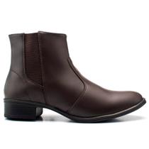 Bota Casual Feminino Cano Curto Zíper Elástico Moderno Dia a Dia Sola Borracha Bota Casual Feminino Cano Curto Zíper Elástico Moderno Dia a Dia Sola Borracha