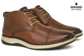 Bota Casual Ferracini 24h Fluence Couro Confortável Bota Casual Ferracini 24h Fluence Couro Confortável