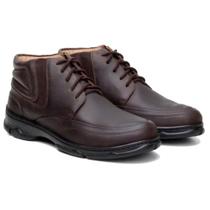 Bota Casual Flag Footwear Masculina Couro Conforto Dia a Dia