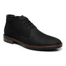 Bota Casual Inglês Masculina Preta Turunelli Moda Elegante