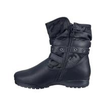 Bota Casual Inverno Cano Baixo Zíper Feminina Mooncity