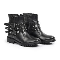 Bota Casual Kader Woman Feminina Zíper Tiras Fivelas Moderna